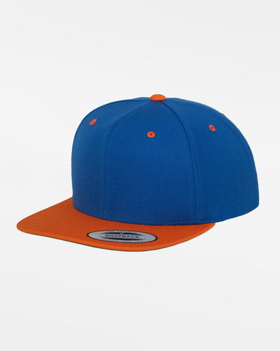 Yupoong Snapback Cap 2-Tone, royal blau-orange-DIAMOND PRIDE