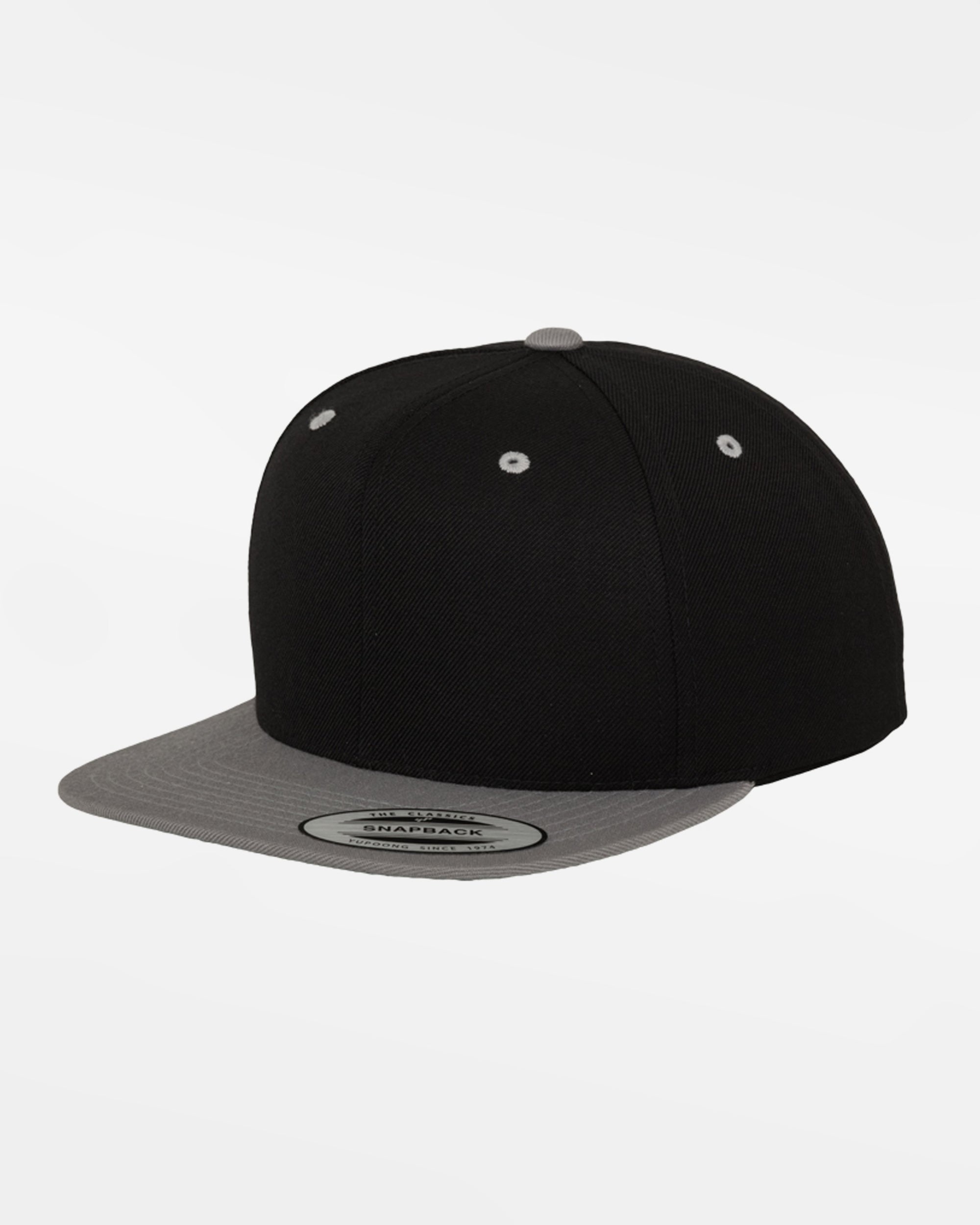 Yupoong Snapback Cap 2-Tone, schwarz-grau-DIAMOND PRIDE