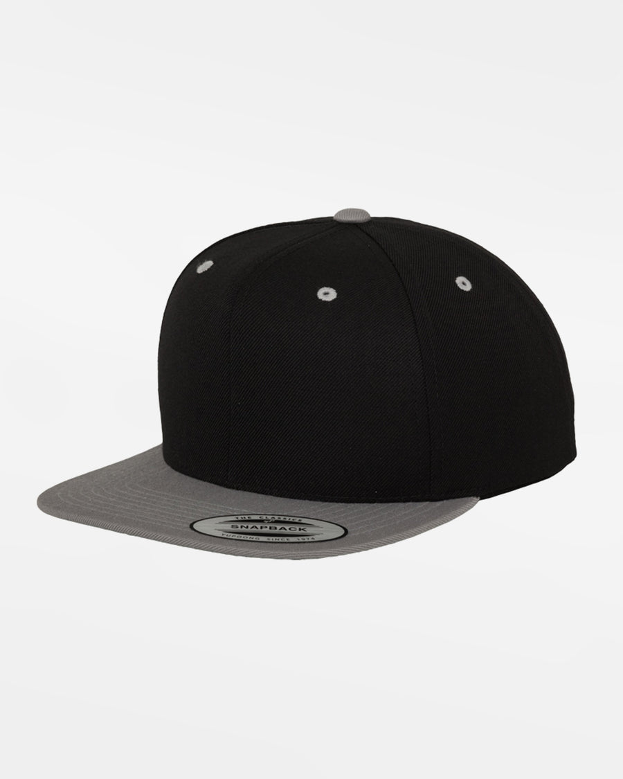 Yupoong Snapback Cap 2-Tone, schwarz-grau-DIAMOND PRIDE