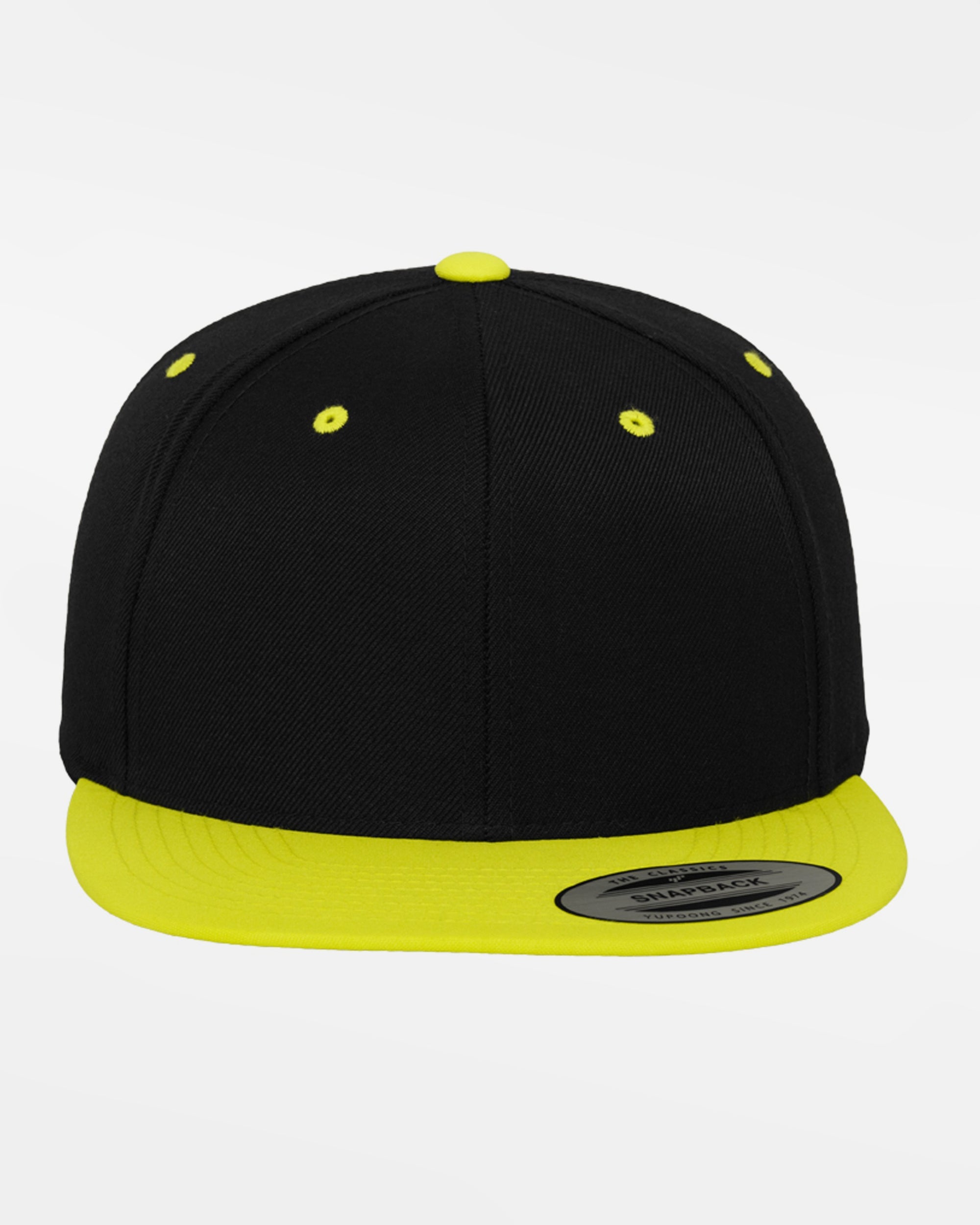 Yupoong Snapback Cap 2-Tone, schwarz-neongelb-DIAMOND PRIDE