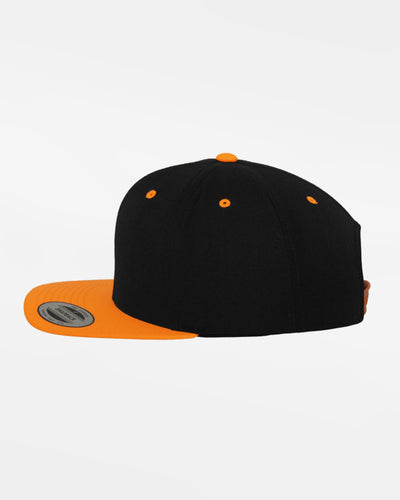 Yupoong Snapback Cap 2-Tone, schwarz-neonorange-DIAMOND PRIDE