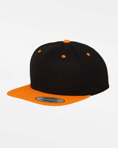 Yupoong Snapback Cap 2-Tone, schwarz-neonorange-DIAMOND PRIDE