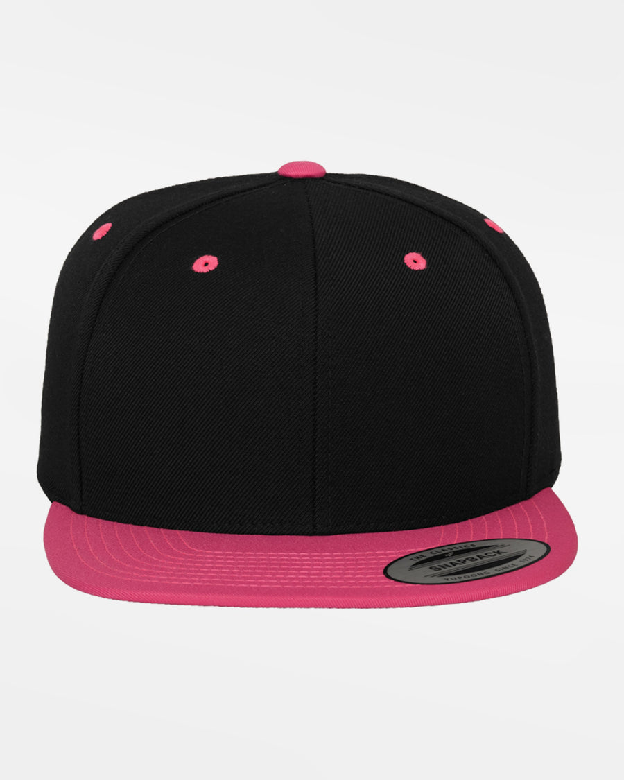 Yupoong Snapback Cap 2-Tone, schwarz-neonpink-DIAMOND PRIDE