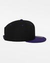 Yupoong Snapback Cap 2-Tone, schwarz-purple-DIAMOND PRIDE