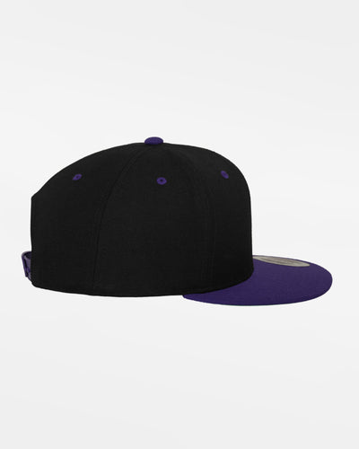 Yupoong Snapback Cap 2-Tone, schwarz-purple-DIAMOND PRIDE