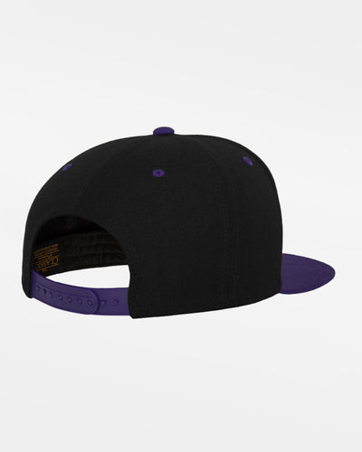 Yupoong Snapback Cap 2-Tone, schwarz-purple-DIAMOND PRIDE