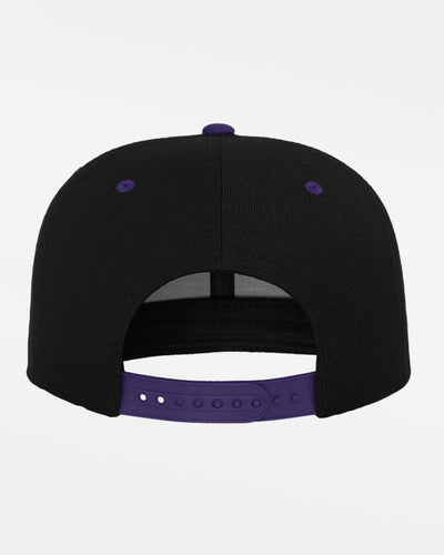 Yupoong Snapback Cap 2-Tone, schwarz-purple-DIAMOND PRIDE