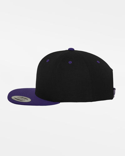 Yupoong Snapback Cap 2-Tone, schwarz-purple-DIAMOND PRIDE