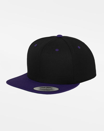 Yupoong Snapback Cap 2-Tone, schwarz-purple-DIAMOND PRIDE