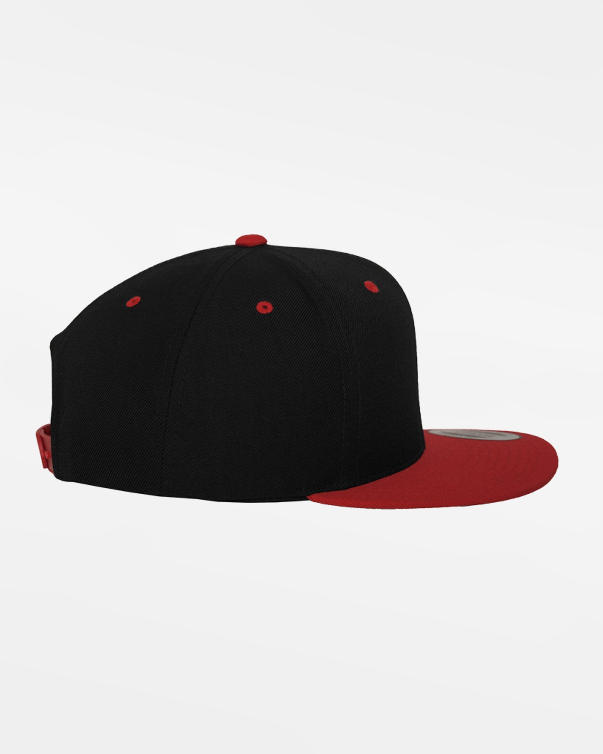 Yupoong Snapback Cap 2-Tone, schwarz-rot-DIAMOND PRIDE