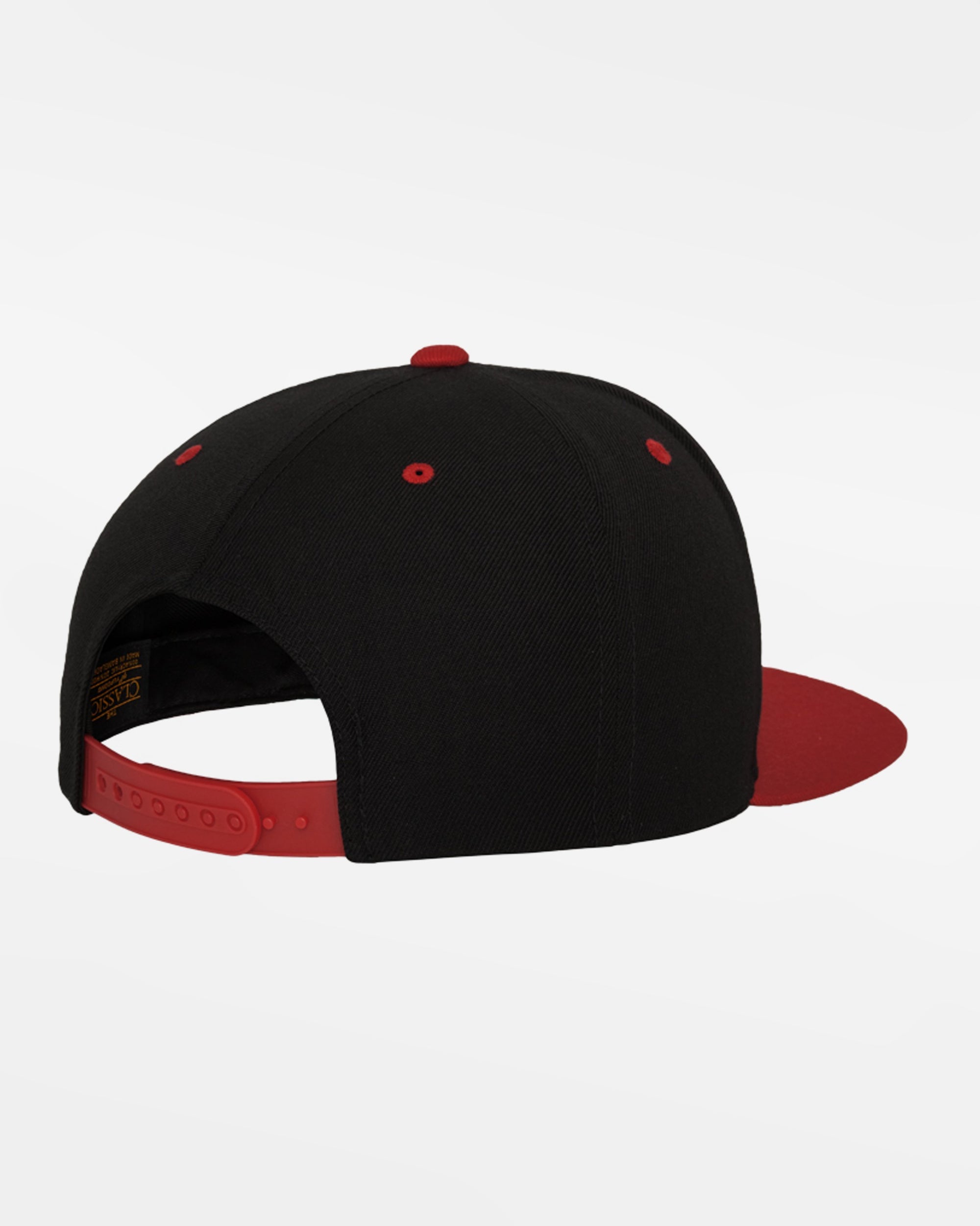 Yupoong Snapback Cap 2-Tone, schwarz-rot-DIAMOND PRIDE