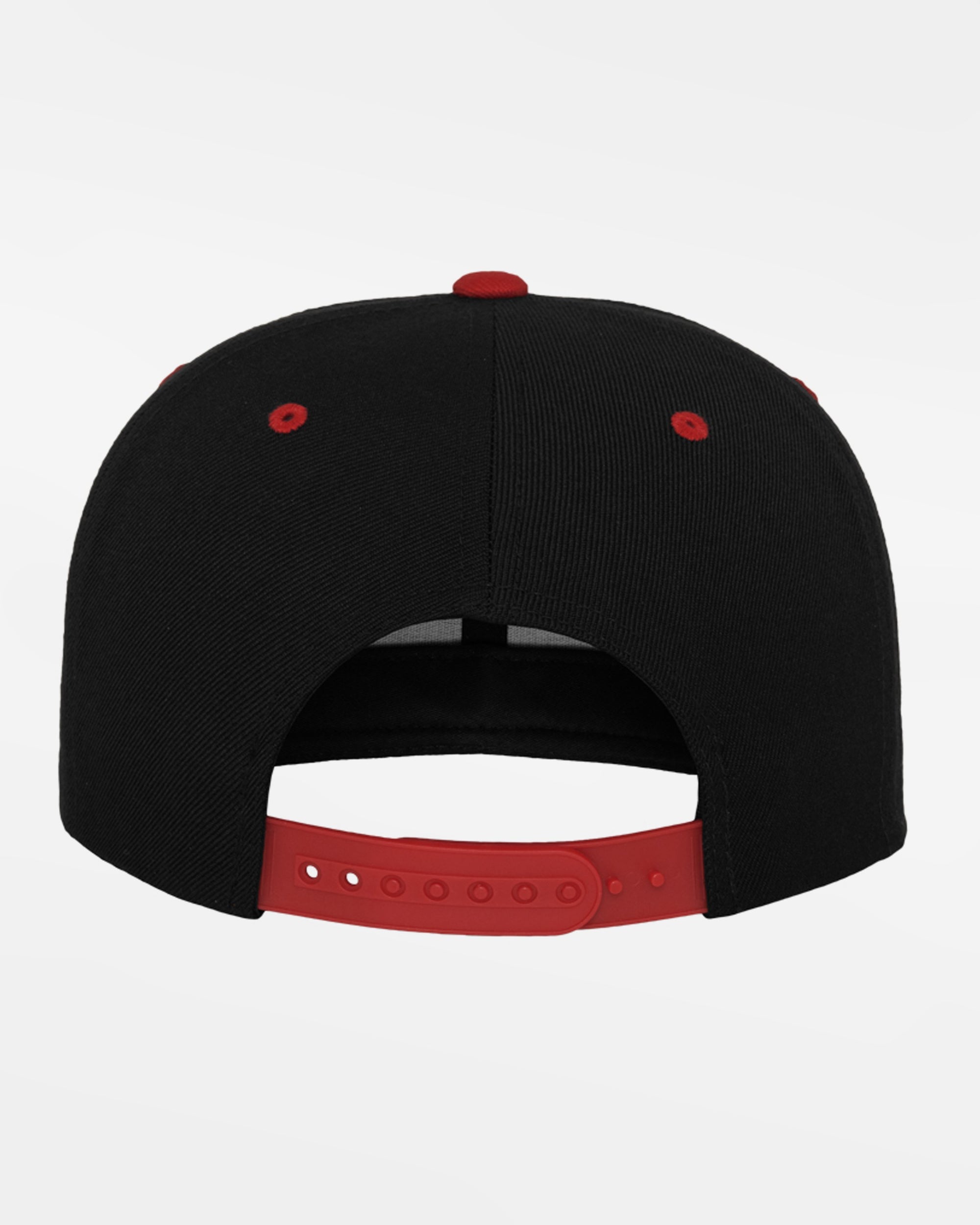 Yupoong Snapback Cap 2-Tone, schwarz-rot-DIAMOND PRIDE