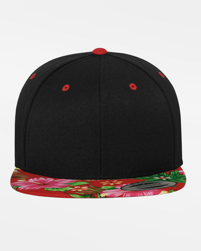 Yupoong Snapback Cap Hawaiian, schwarz - rot-DIAMOND PRIDE