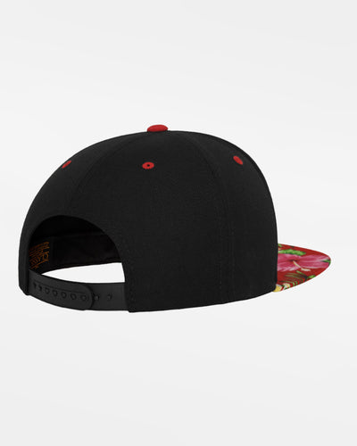 Yupoong Snapback Cap Hawaiian, schwarz - rot-DIAMOND PRIDE