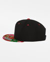 Yupoong Snapback Cap Hawaiian, schwarz - rot-DIAMOND PRIDE