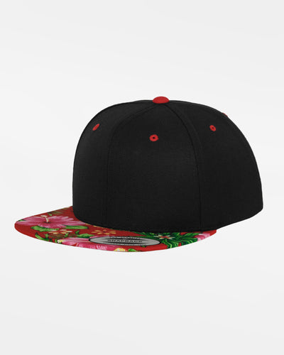 Yupoong Snapback Cap Hawaiian, schwarz - rot-DIAMOND PRIDE