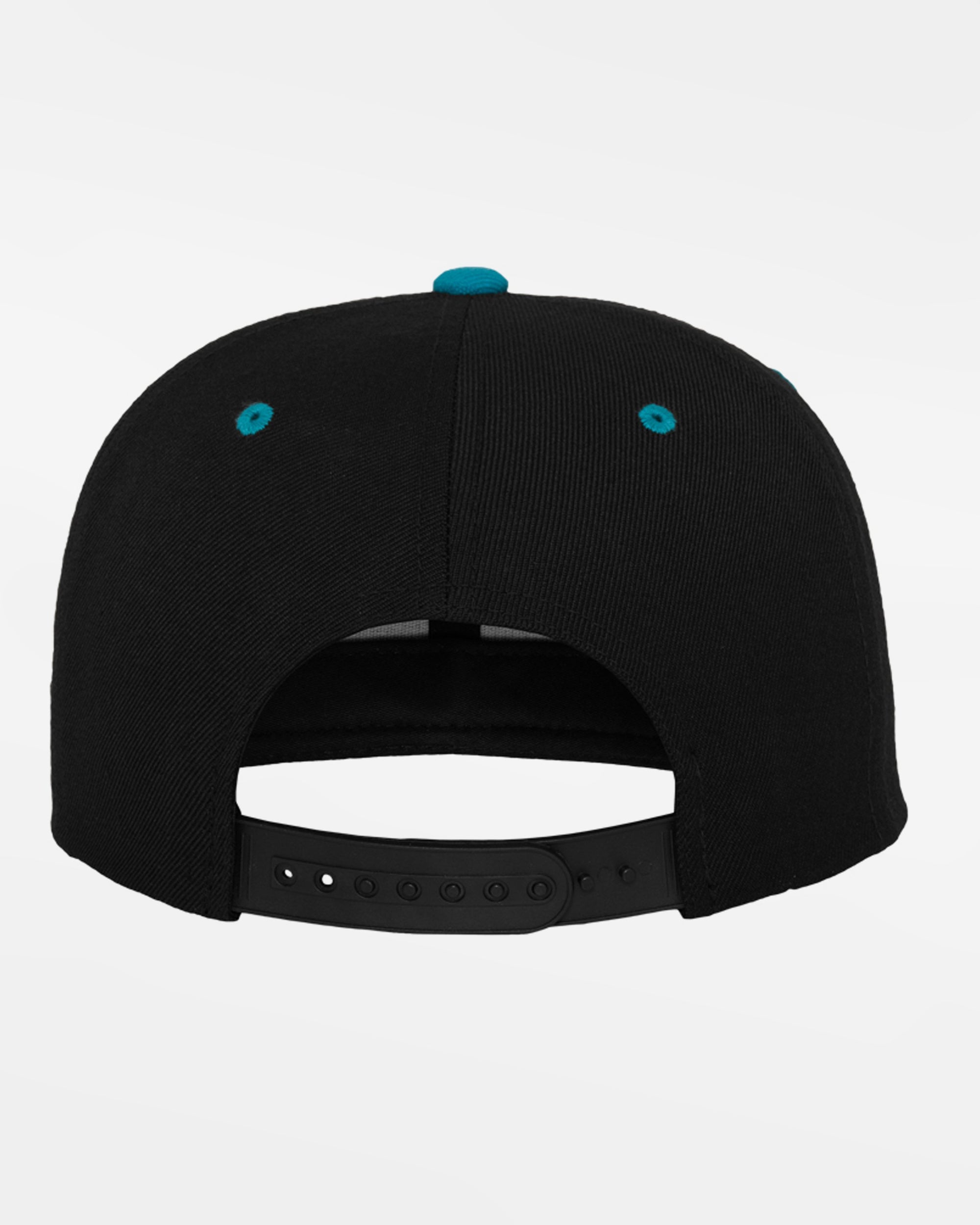 Yupoong Snapback Cap Hawaiian, schwarz - teal blau-DIAMOND PRIDE