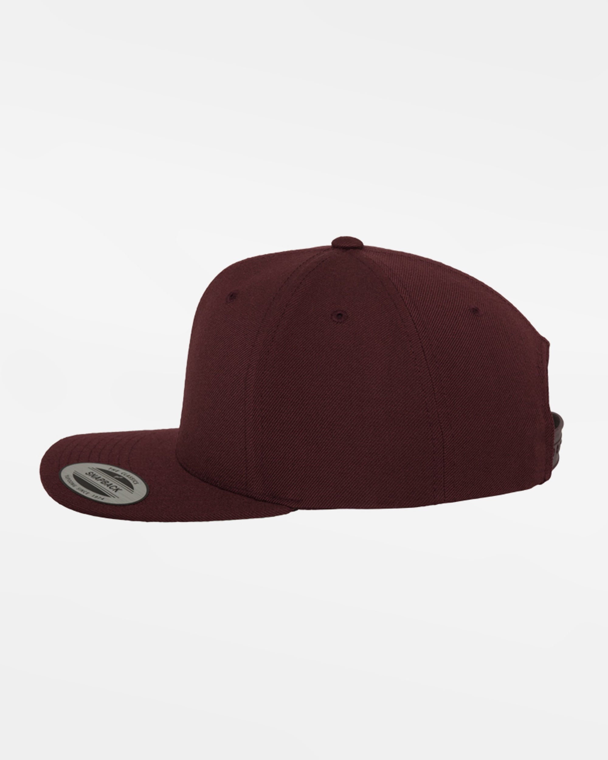 Yupoong Snapback Cap, maroon rot-DIAMOND PRIDE