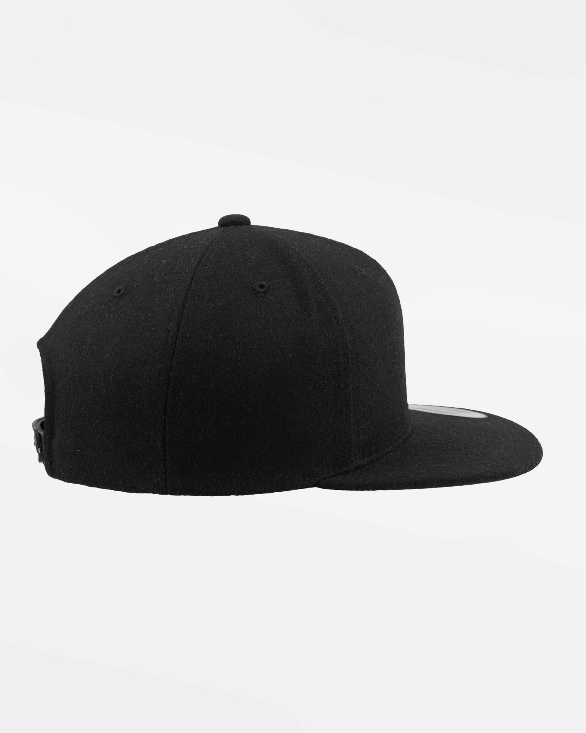 Yupoong Snapback Cap, Melton Wool, schwarz-DIAMOND PRIDE